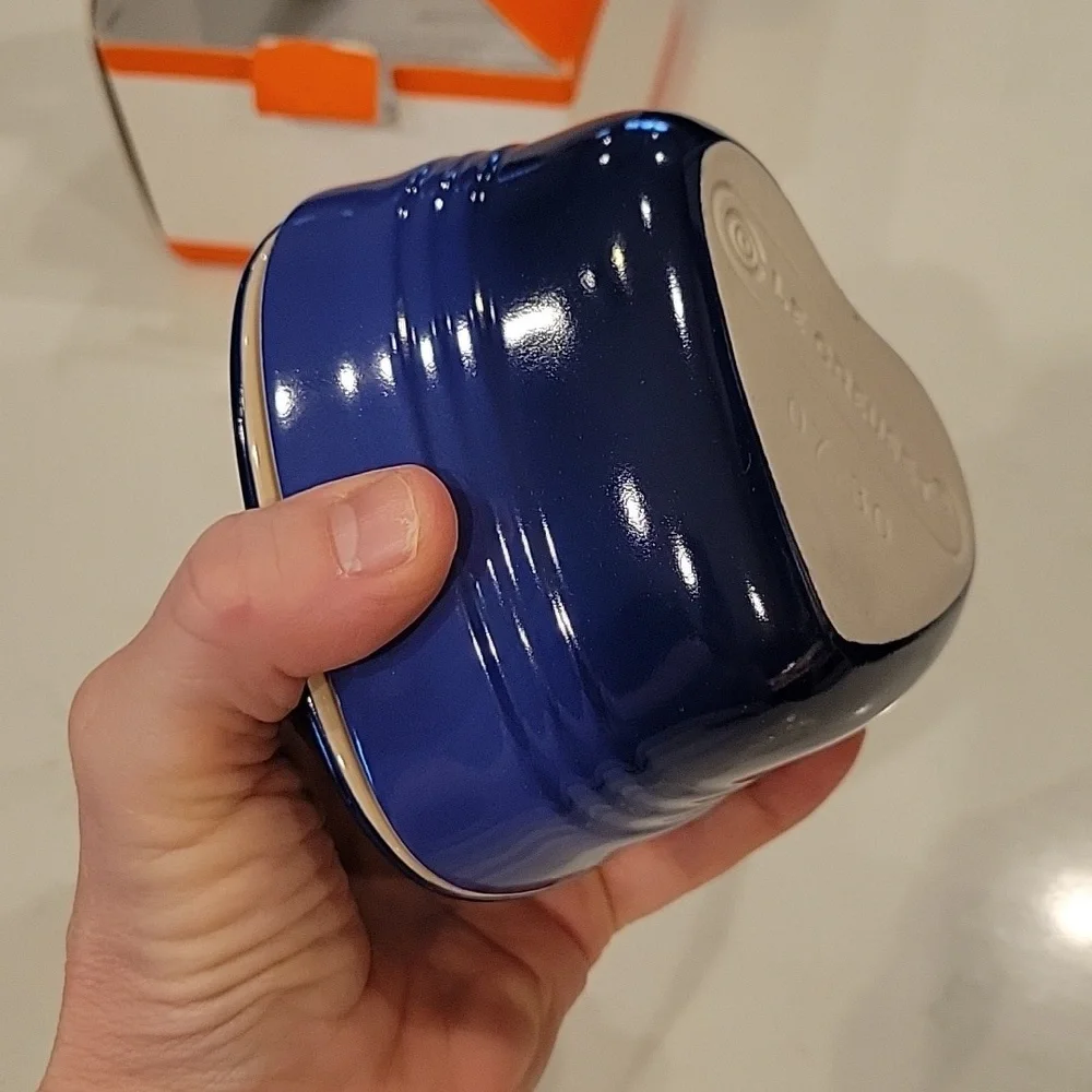 Le Creuset Cobalt Blue / Marseille Blue Heart Ramekin